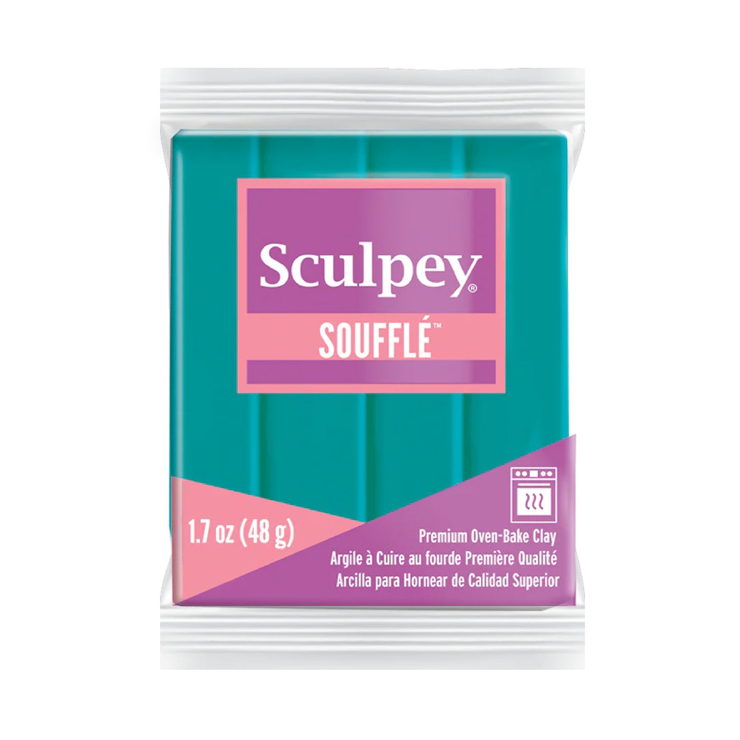 Sculpey Souffle Polymer Clay - Sea Glass 2 oz block
