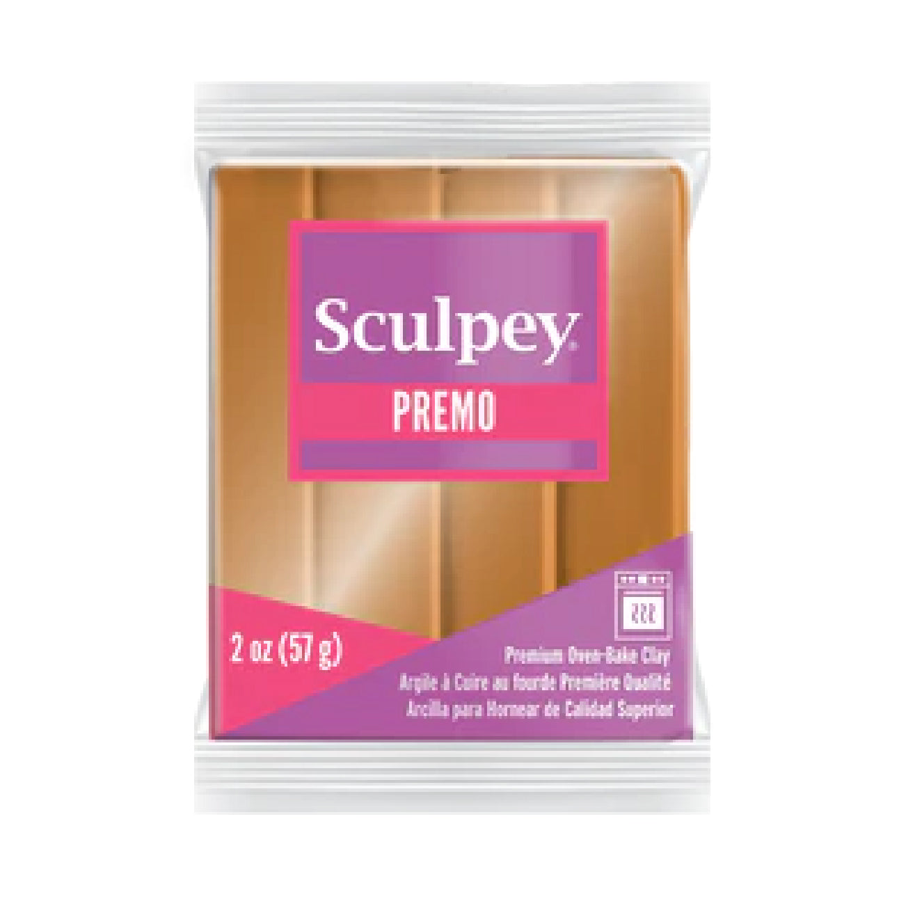 Premo Accent Sculpey® Polymer Clay - Gold 2 oz block