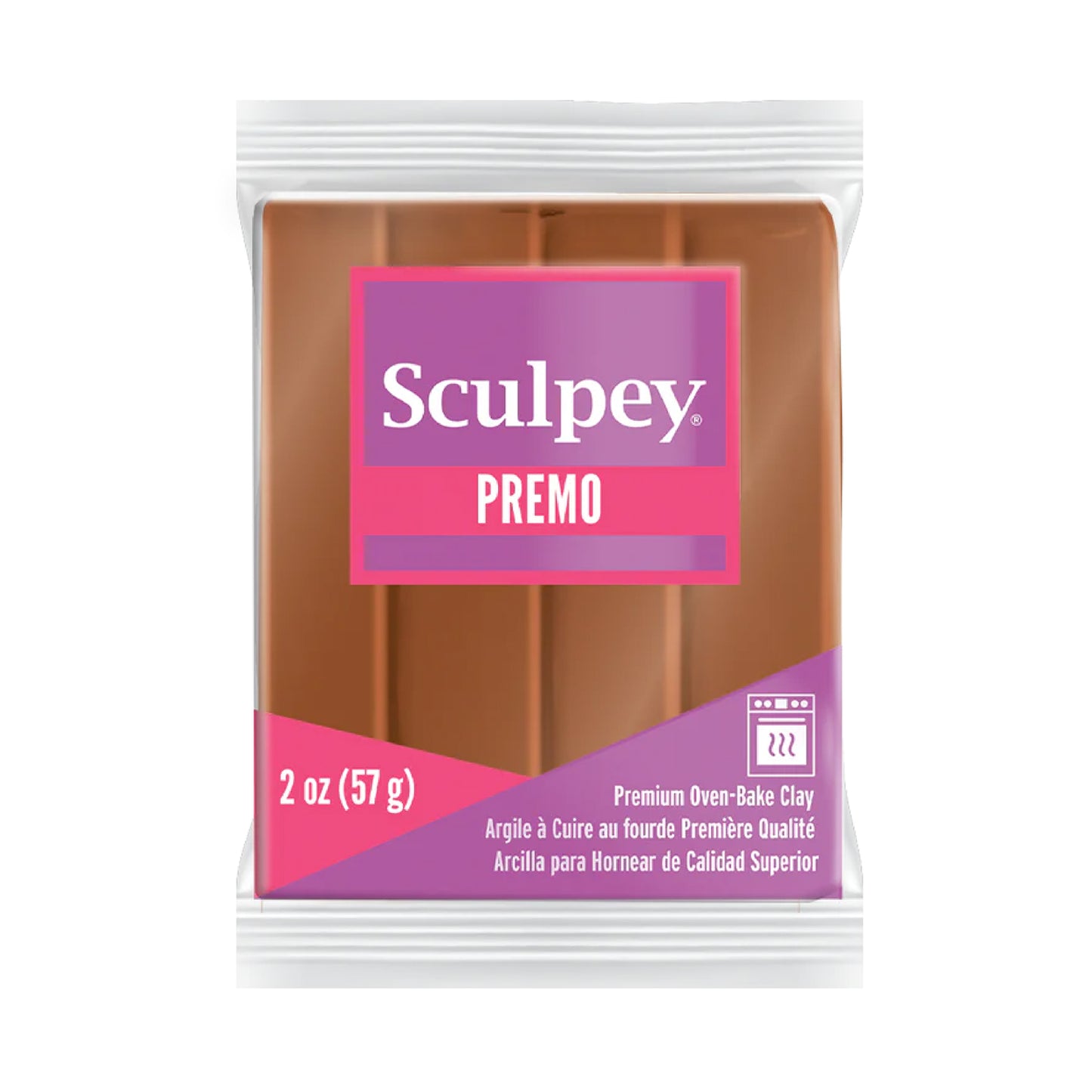 Premo Accent Sculpey® Polymer Clay - Copper 2 oz block