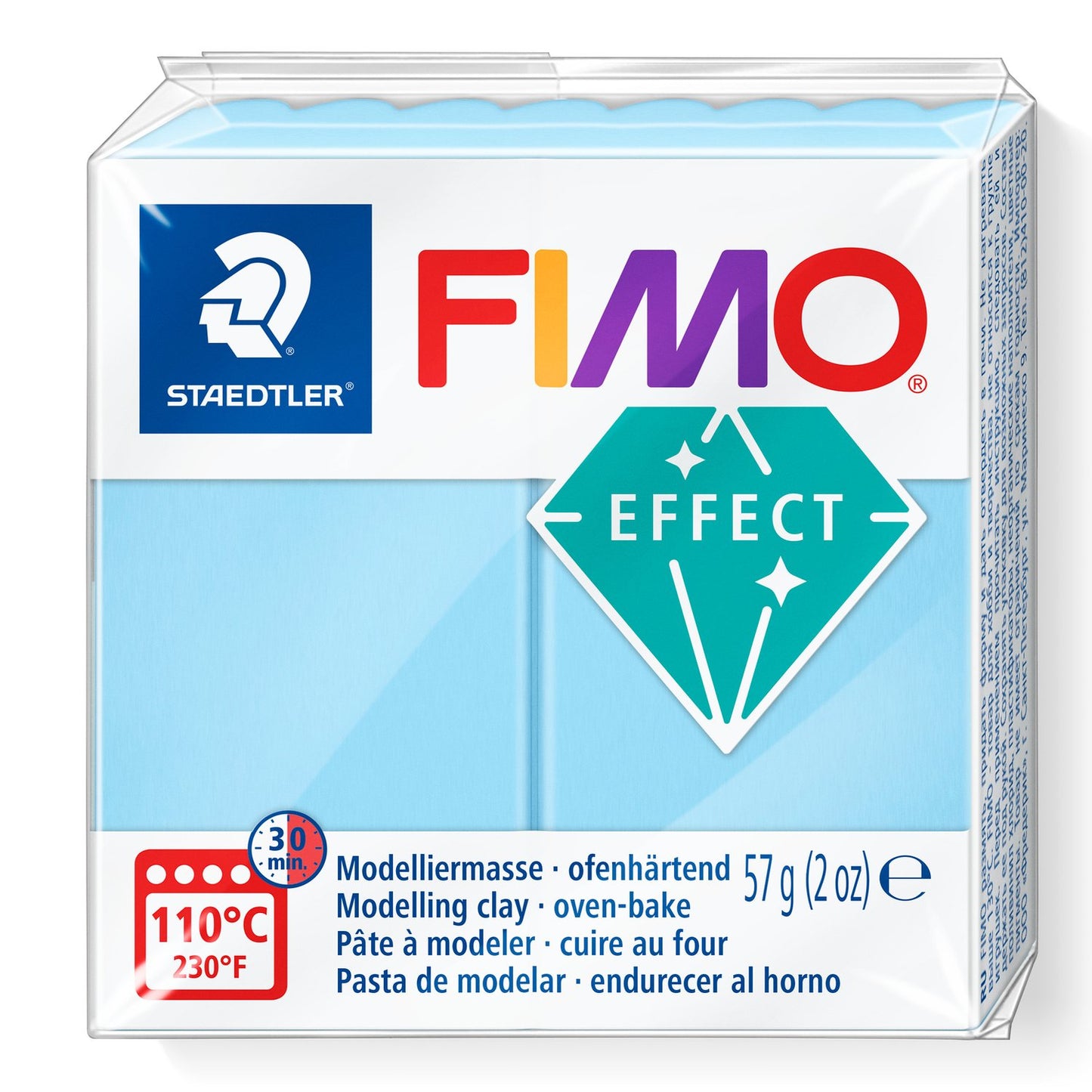 FIMO® Polymer Clay - Aqua #305 2 oz block