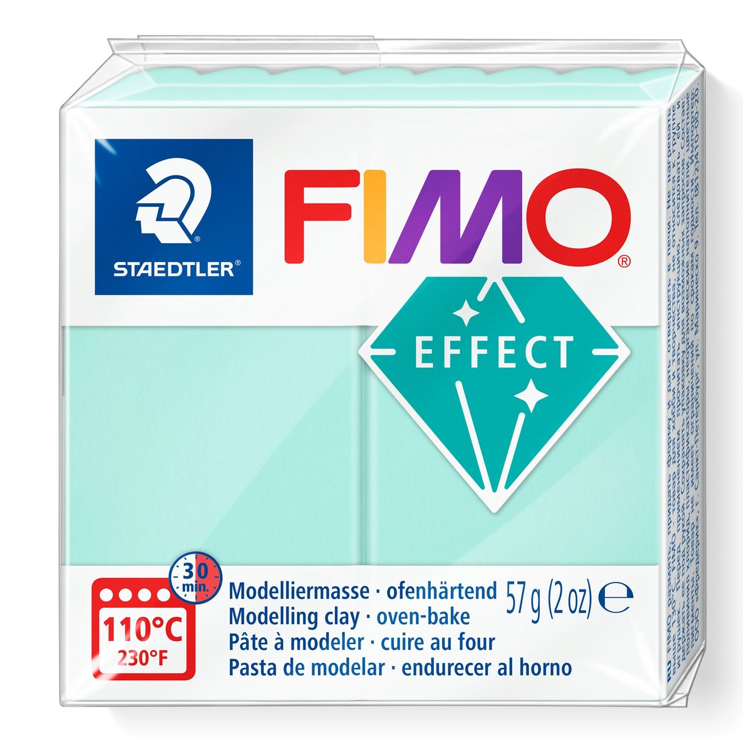 FIMO® Polymer Clay - Mint #505 2 oz block