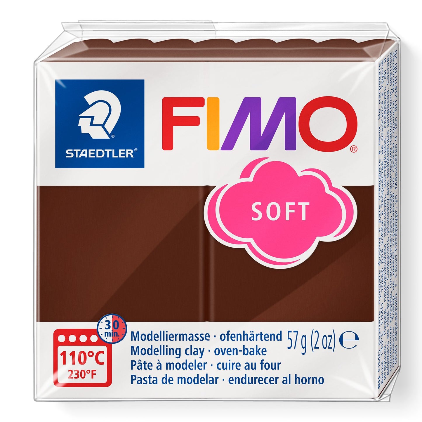 FIMO® Polymer Clay - Chocolate #75 2 oz block