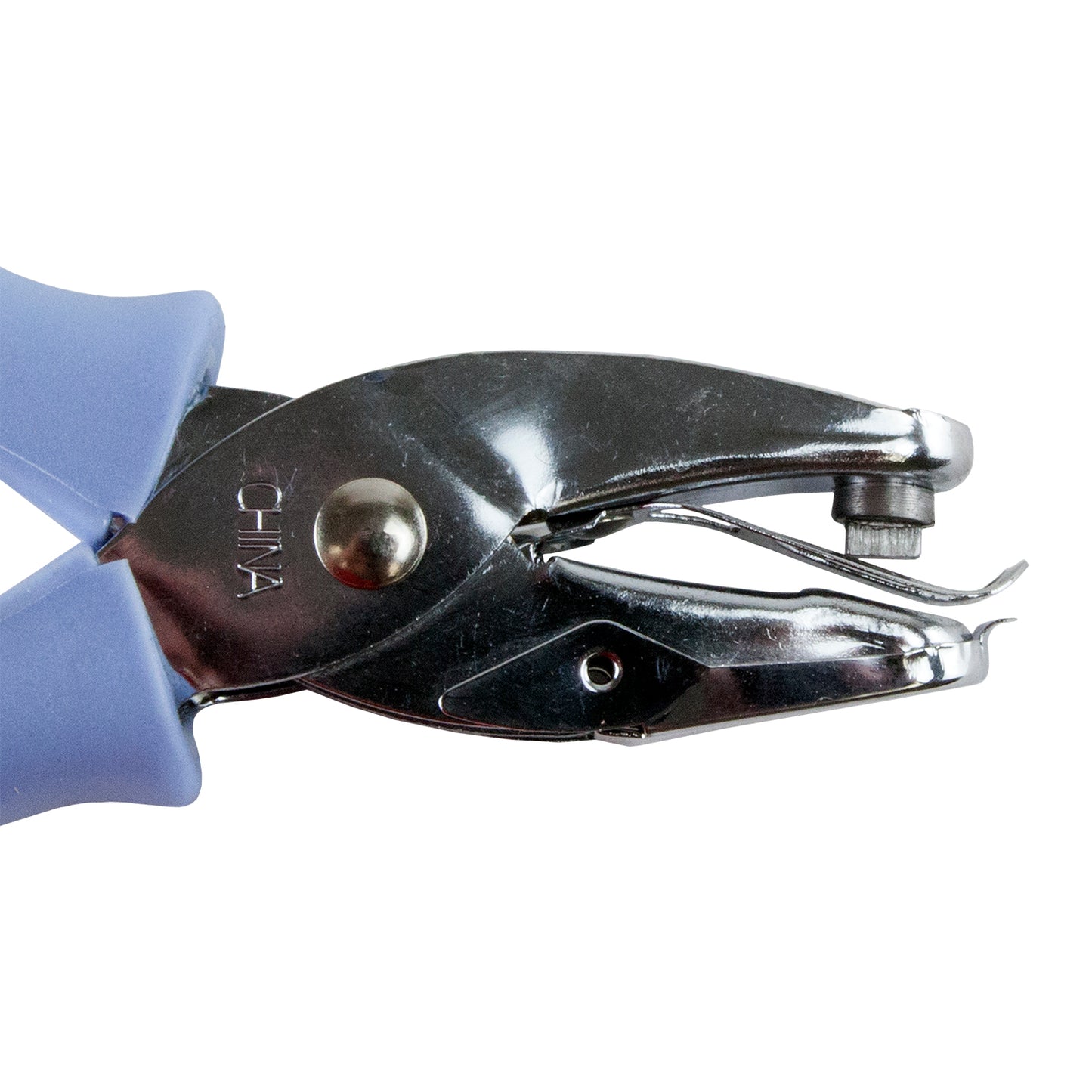 Cutters - Hole Punch Pliers - Rectangle 1/4" with powder blue grips