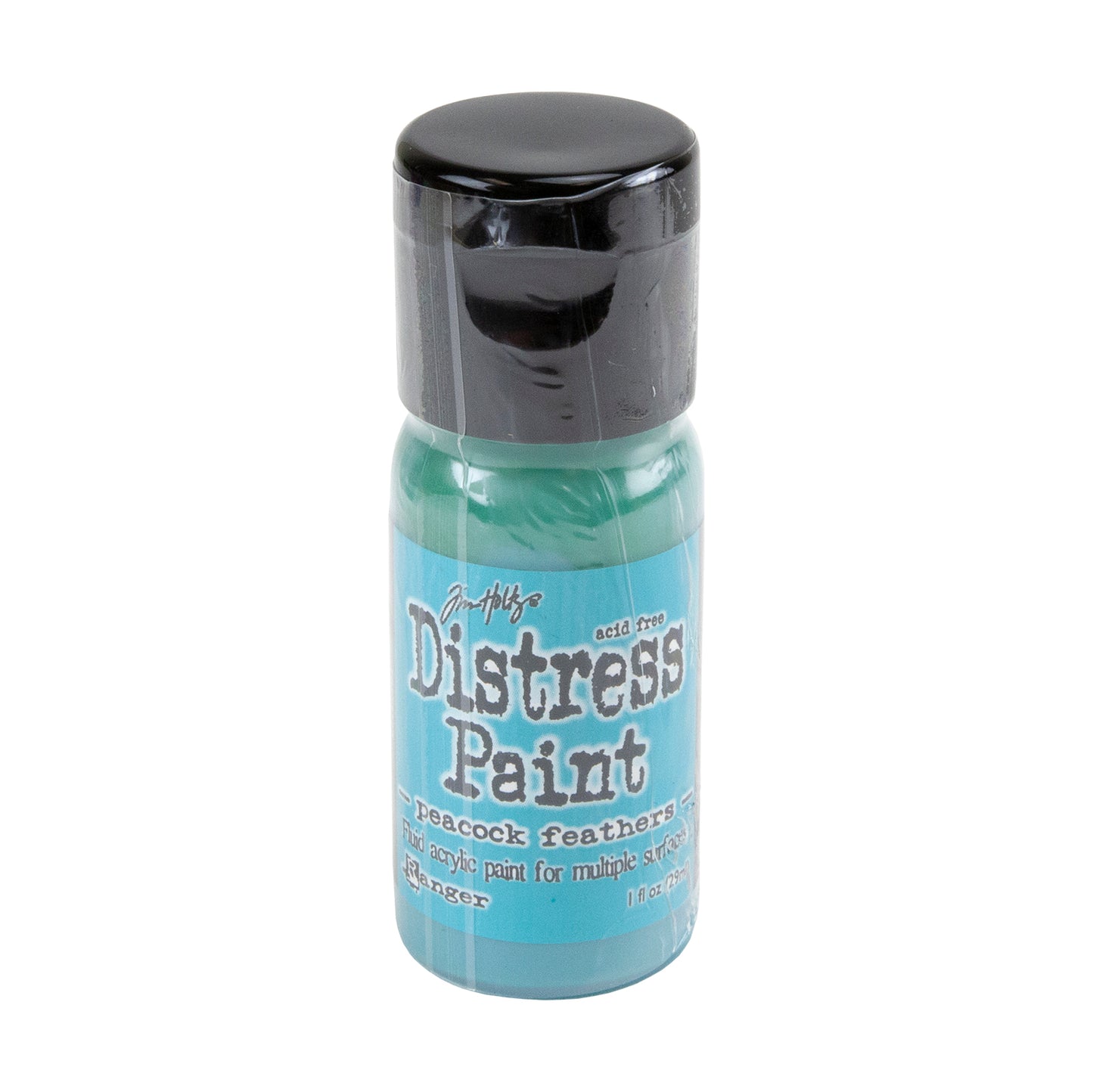 Bottle of Tim Holtz Distress® Paint - Peacock Feathers - 1oz