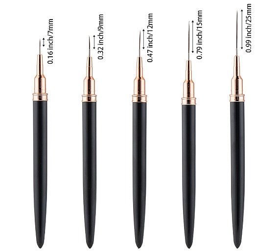 Fine Tip Brushes - Set/5 - Cool Tools