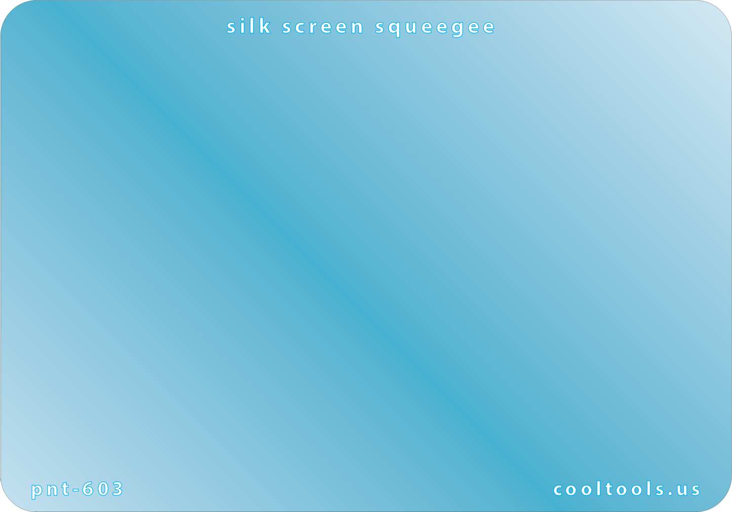 blue plastic Silk Screen Squeegee