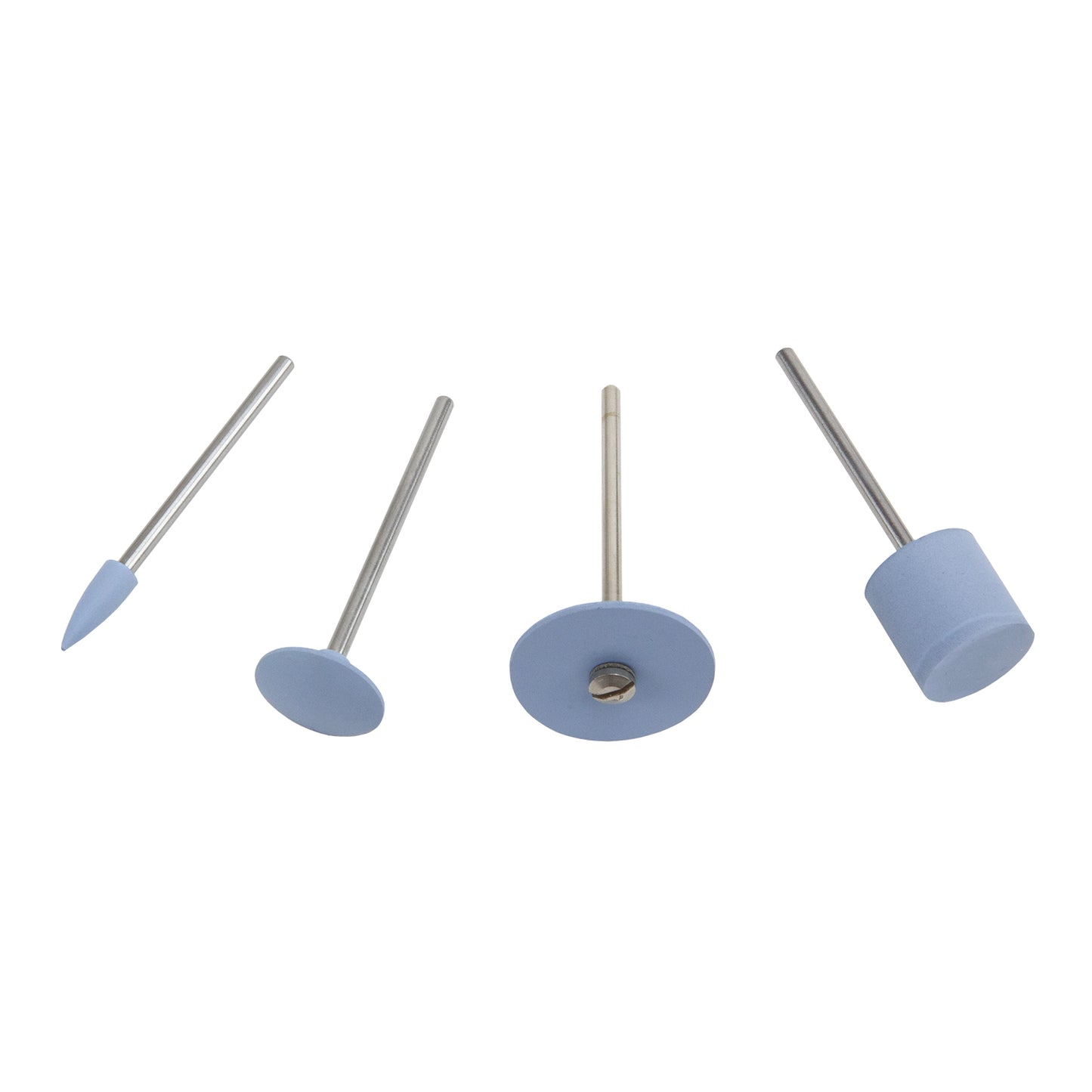 Silicone Polisher - Light Blue Barrel Set - Set of 4