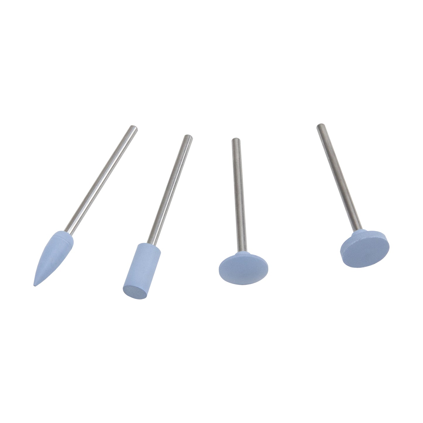 Silicone Polisher - Light Blue Flame Set - Set of 4