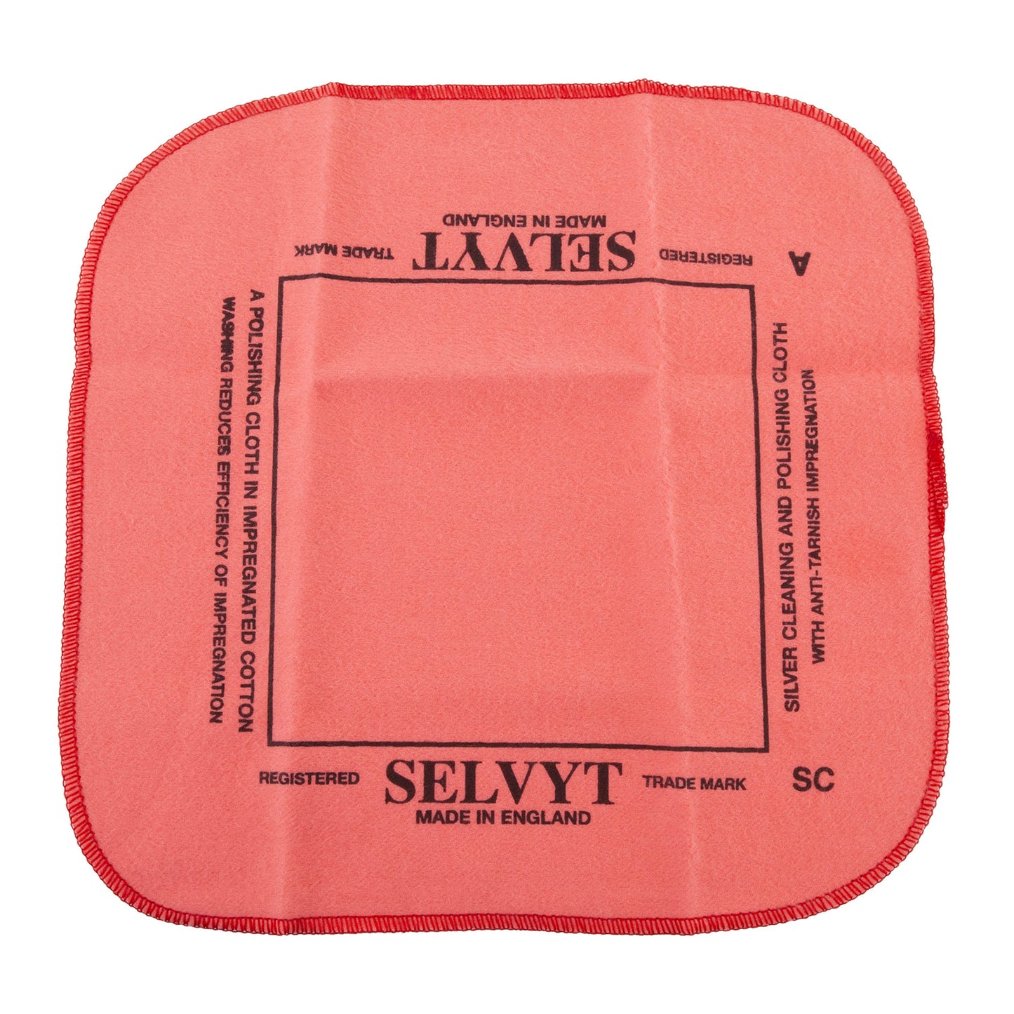 coral colored Polishing Cloth - Selvyt Silver Cloth