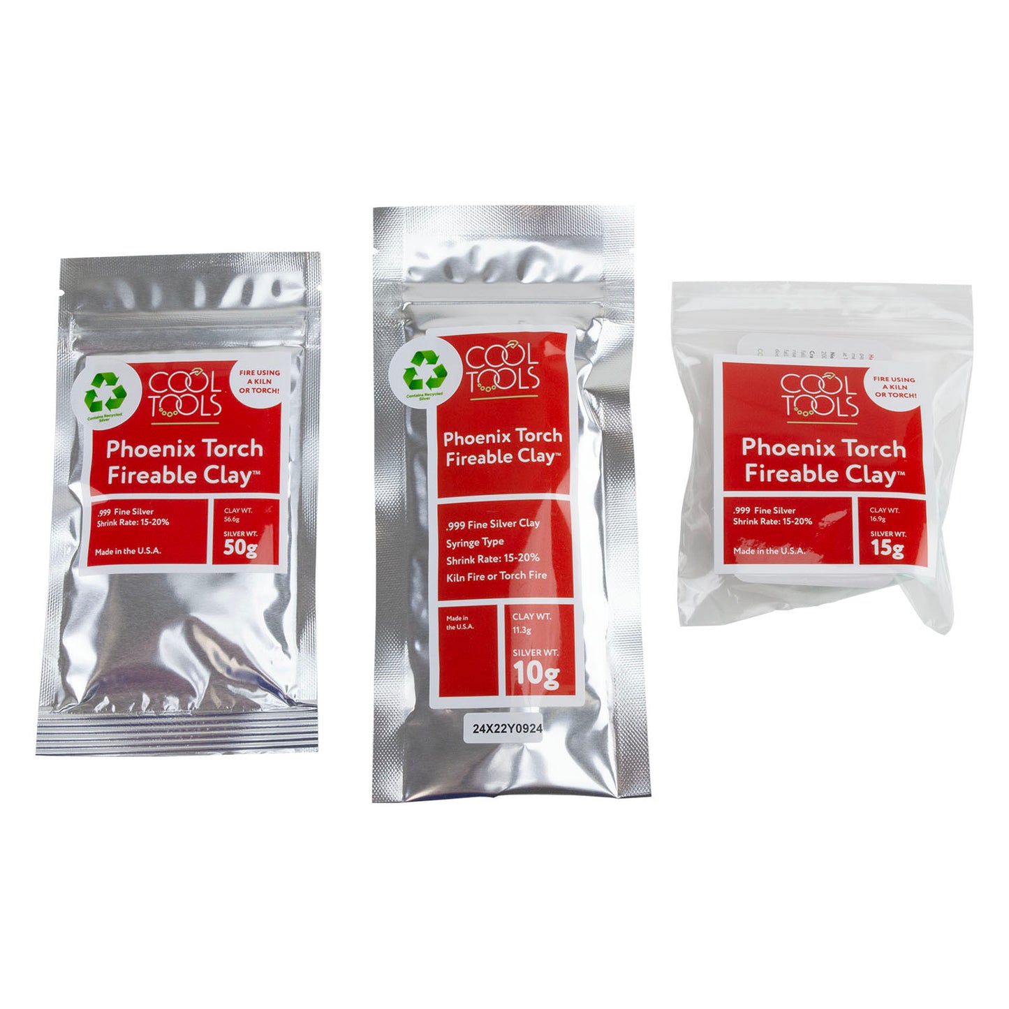 Phoenix Torch Fireable Clay™ - Fine Silver - Cool Tools