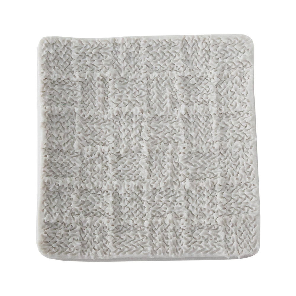 gray Silicone Jewelry Mold - Cross-Stitch