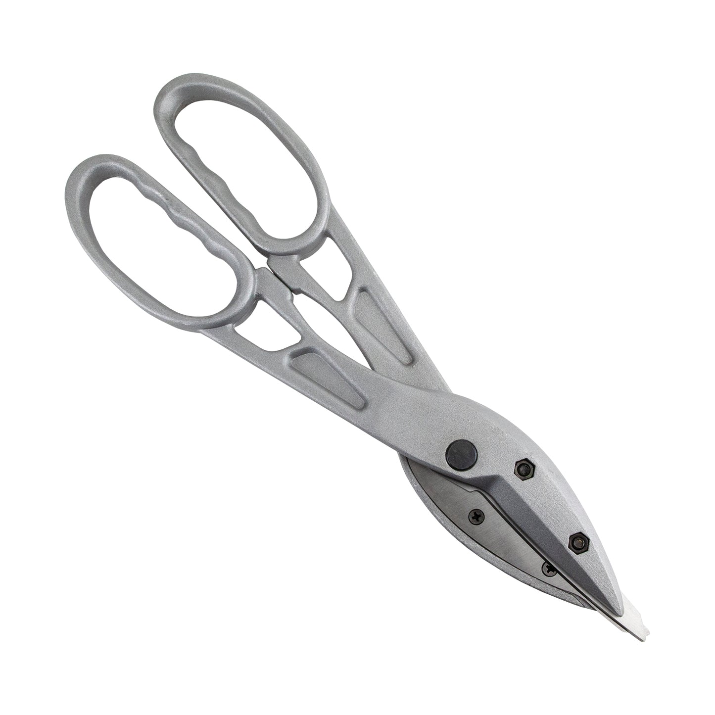 Lightweight Aluminum Snips Lightweight 13" Aluminum Snips cuts up to #22 gauge steel and up to #26 gauge stainless steel. These lightweight snips are easy to use and will not strain your wrist at only 1 lb.