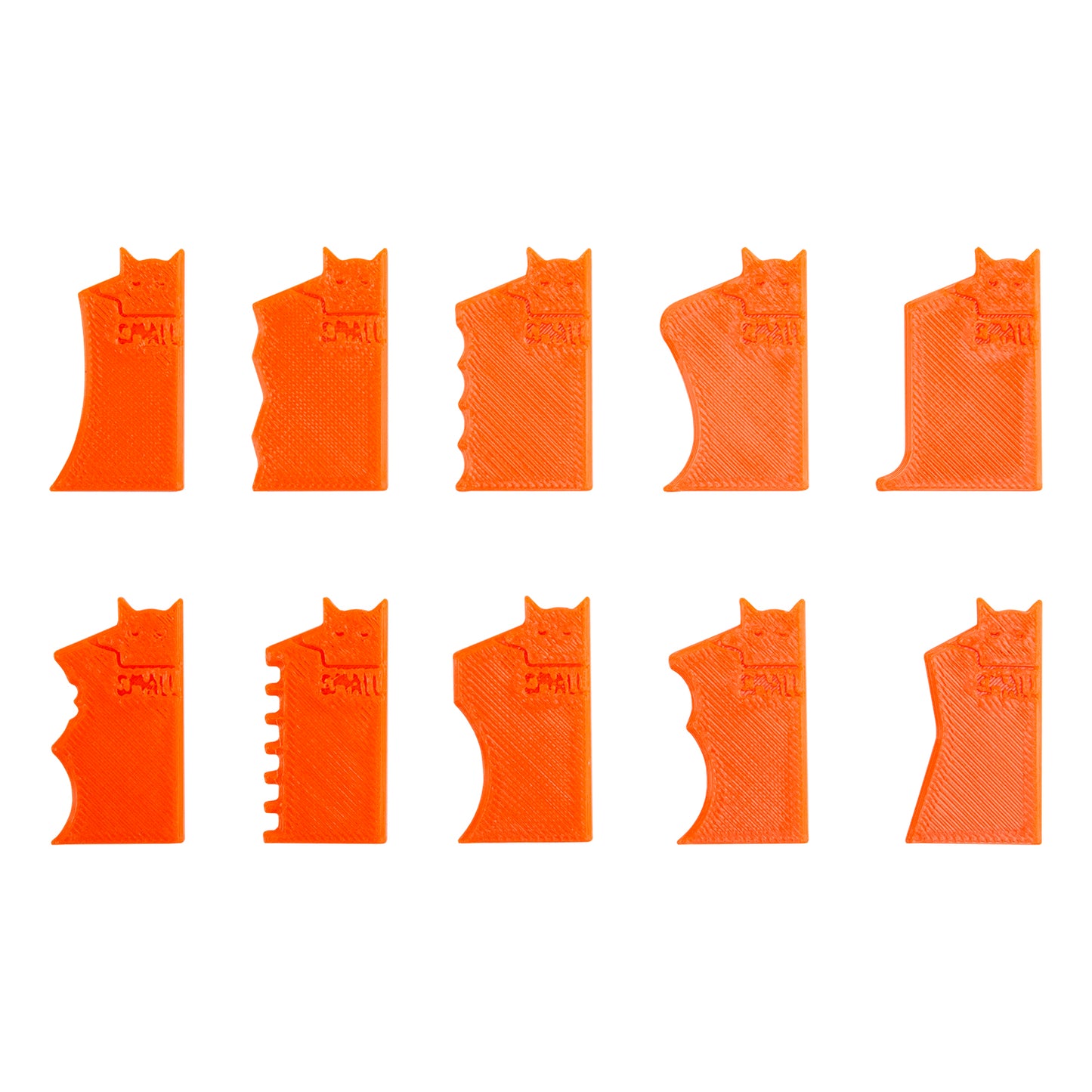 orange plastic micro ribs