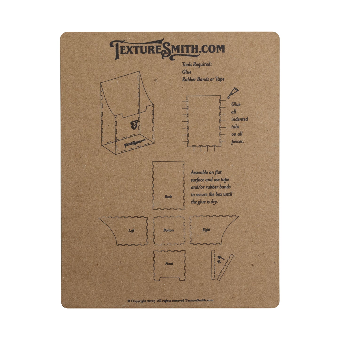 Artisan File Box instructions