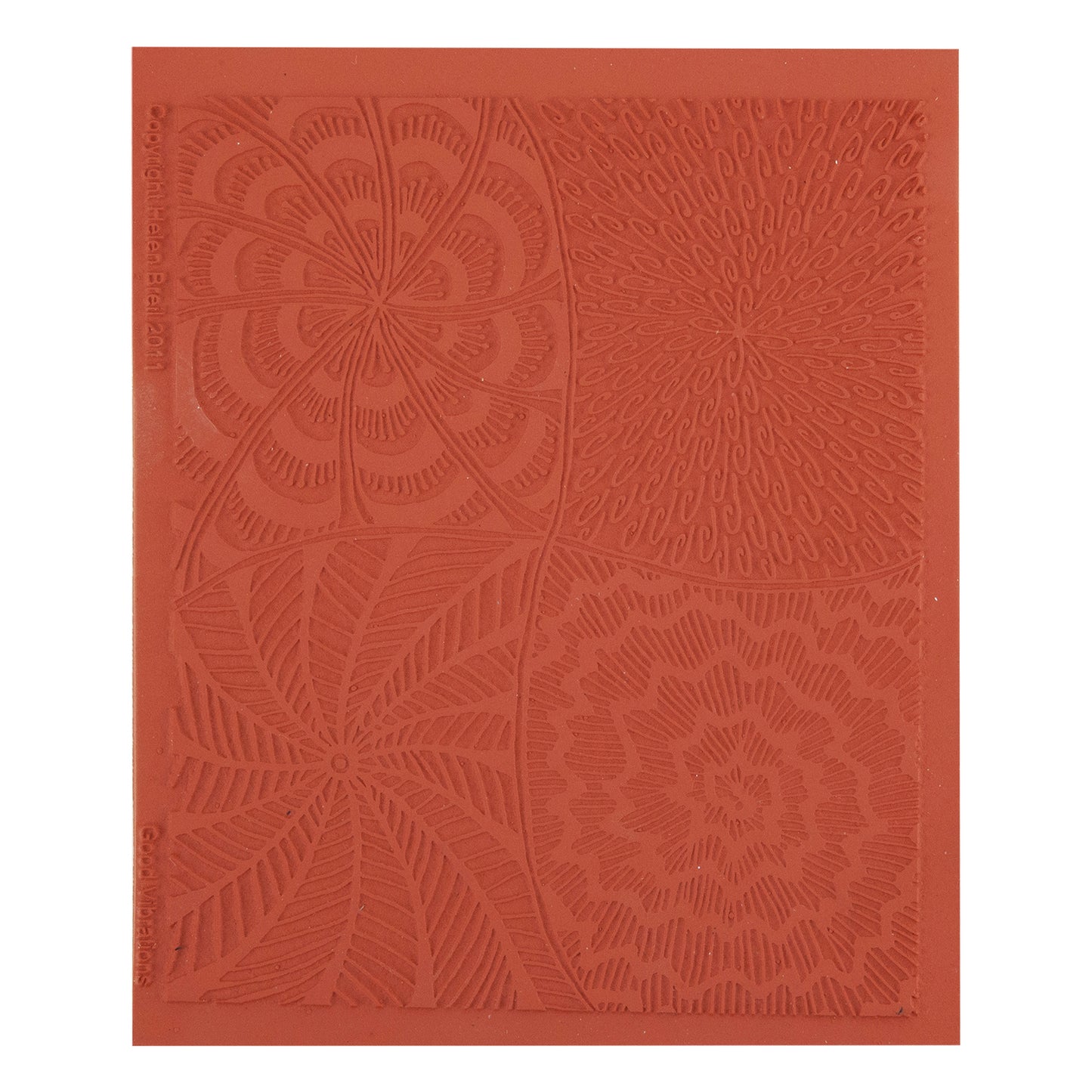 orange Helen Breil Texture Stamp - Good Vibrations