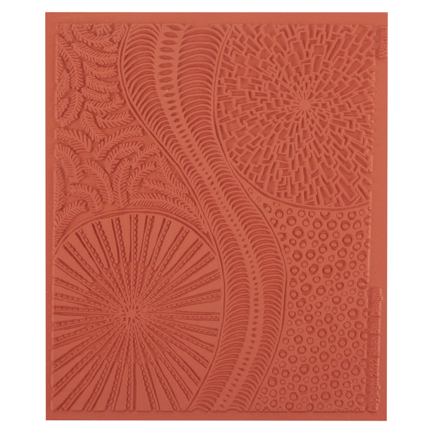 orange Helen Breil Texture Stamp - Watusi