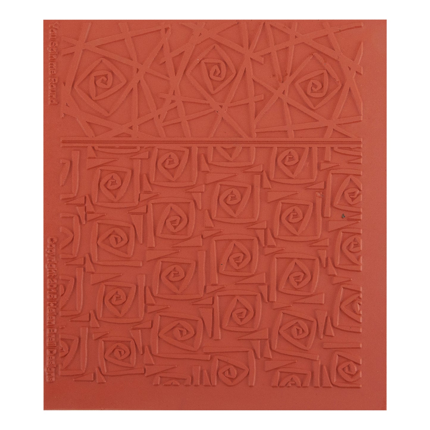 orange Helen Breil Texture Stamp - You Spin Me Round