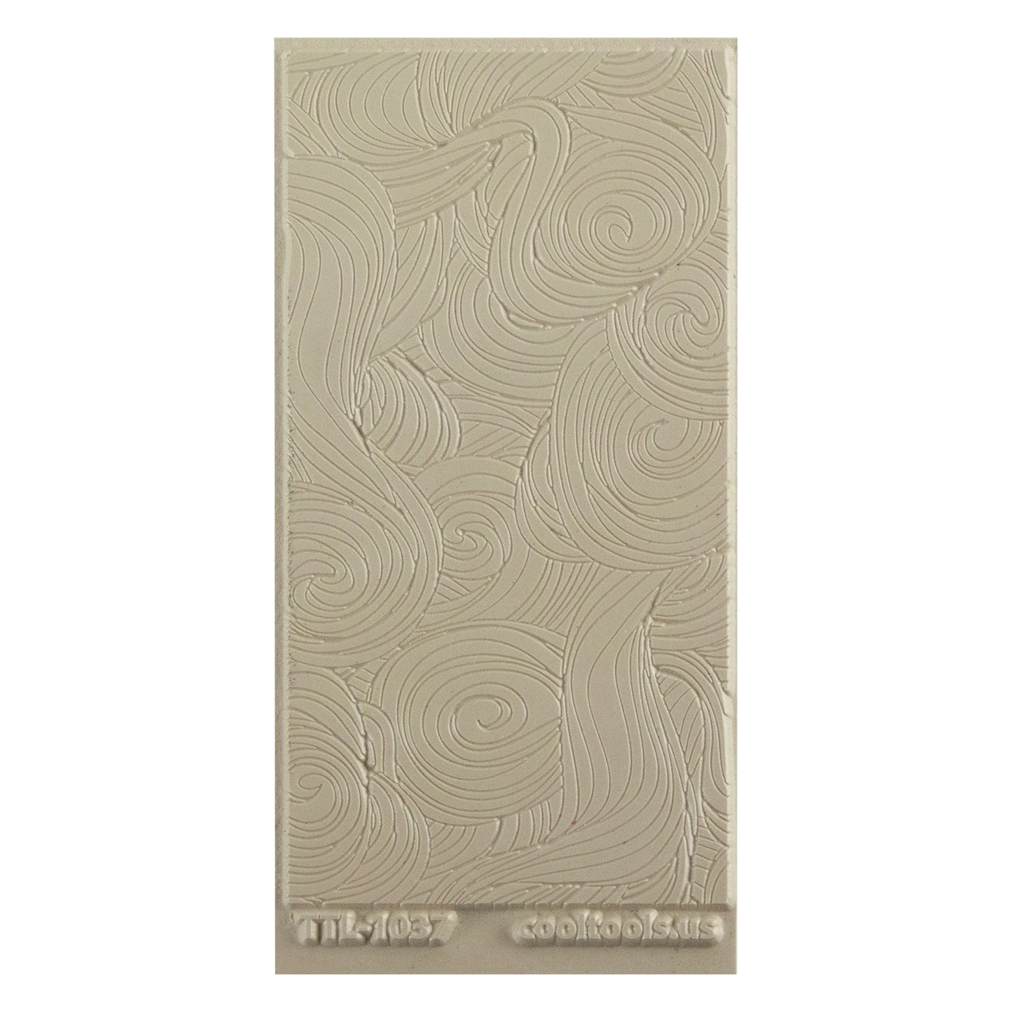 Texture Tile - Entangled Embossed Beige Texture Tiles are flexible, washable and can be used with any soft clay. Spritz with CoolSlip or dust on Dry Powder Release for stick-free impressions when using
