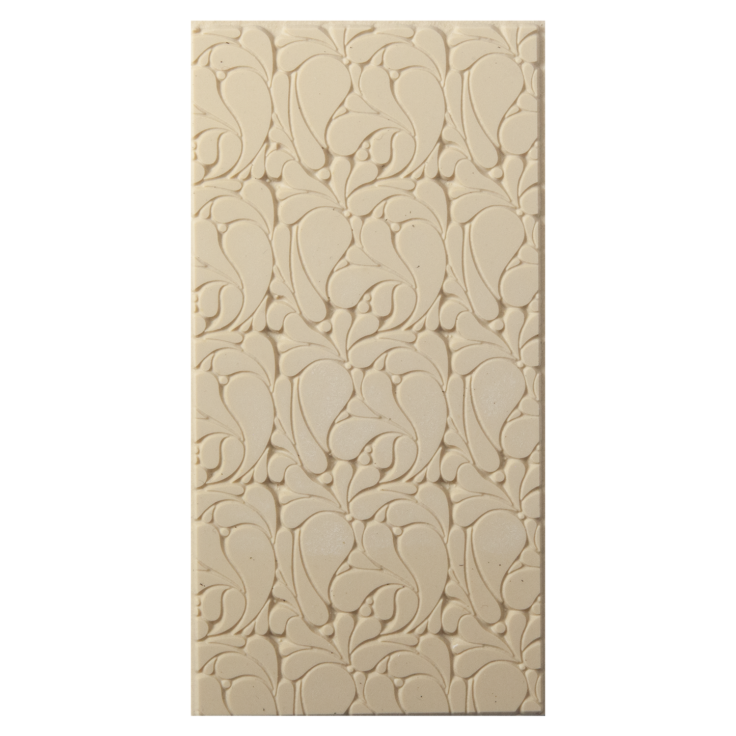 Texture Tile - Splash. Beige Texture Tiles are flexible, washable and can be used with any soft clay. Spritz with CoolSlip or dust on Dry Powder Release for stick-free impressions when using metal clay and polymer clay.