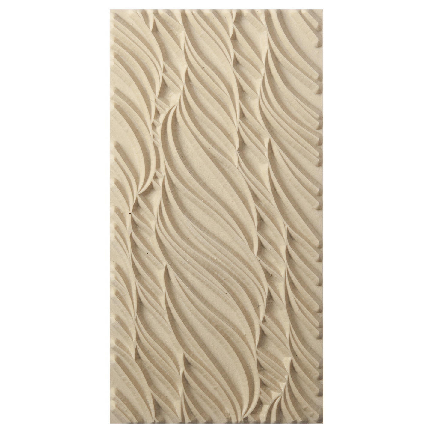 Texture Tile - Tight Rope. Beige Texture Tiles are flexible, washable and can be used with any soft clay. Spritz with CoolSlip or dust on Dry Powder Release for stick-free impressions when using metal clay and polymer clay.