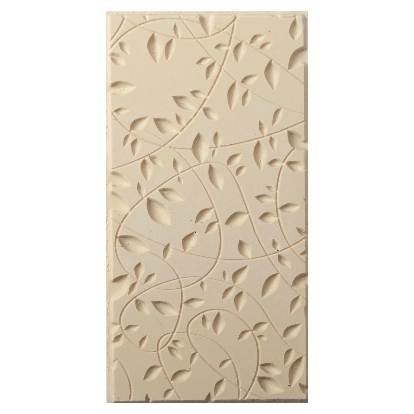 Texture Tile - Over Growth Embossed. Beige Texture Tiles are flexible, washable and can be used with any soft clay. Spritz with CoolSlip or dust on Dry Powder Release for stick-free impressions when using metal clay and polymer clay.
