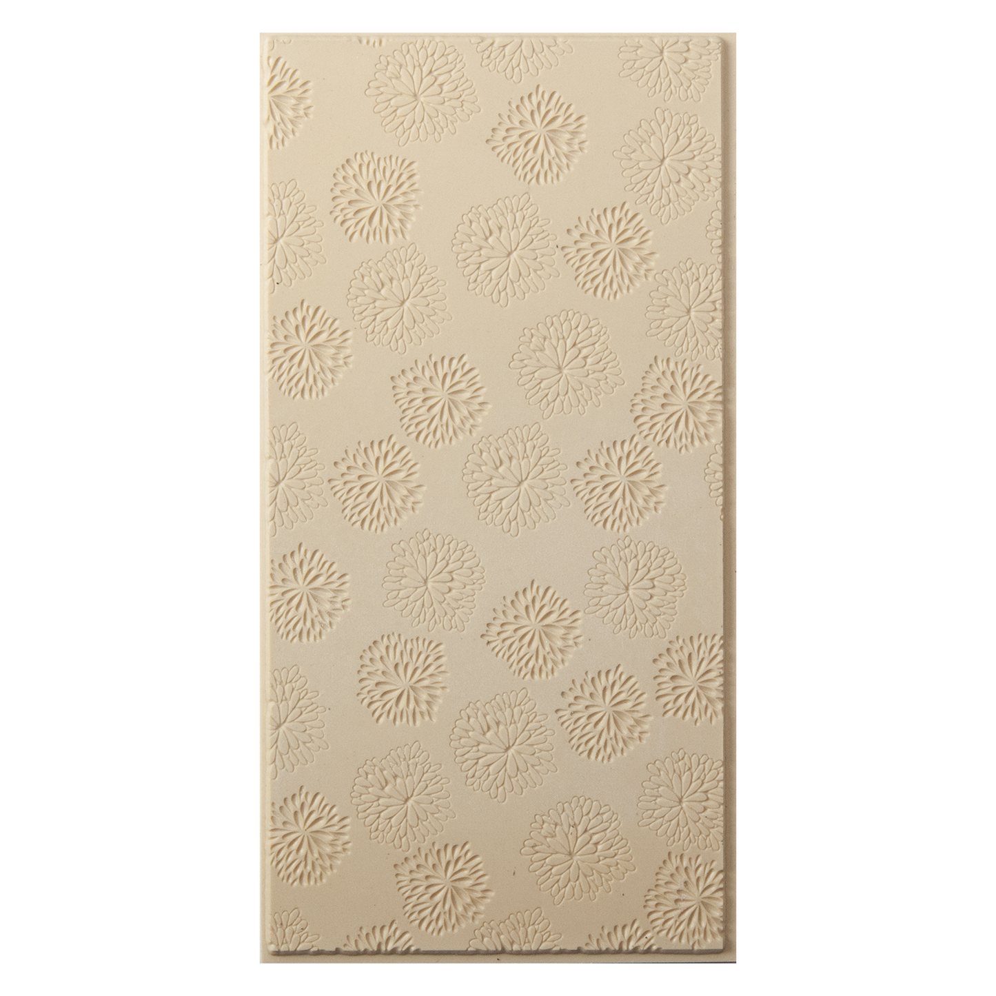 Texture Tile - Mome Raths Embossed. Beige Texture Tiles are flexible, washable and can be used with any soft clay. Spritz with CoolSlip or dust on Dry Powder Release for stick-free impressions when using metal clay and polymer clay.