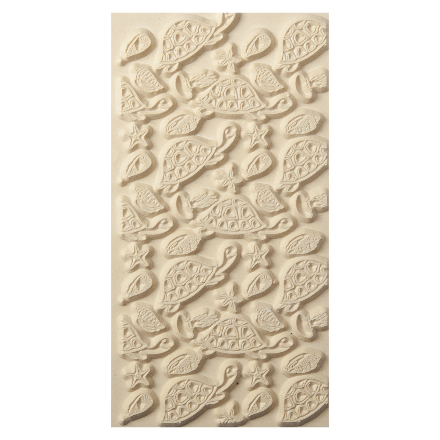 Texture Tile - Beach Party. Beige Texture Tiles are flexible, washable and can be used with any soft clay. Spritz with CoolSlip or dust on Dry Powder Release for stick-free impressions when using metal clay and polymer clay.