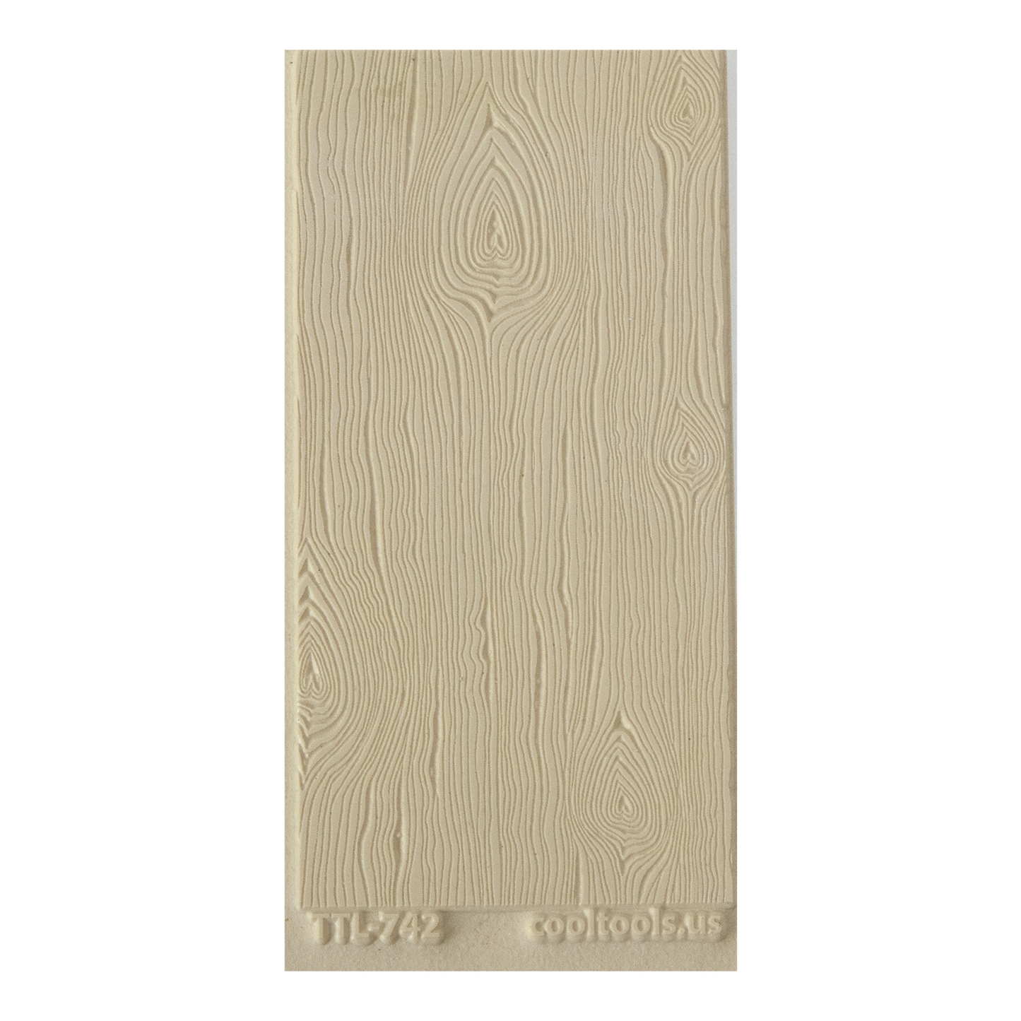 Texture Tile - Wood Grain Love. Beige Texture Tiles are flexible, washable and can be used with any soft clay. Spritz with CoolSlip or dust on Dry Powder Release for stick-free impressions when using metal clay and polymer clay.