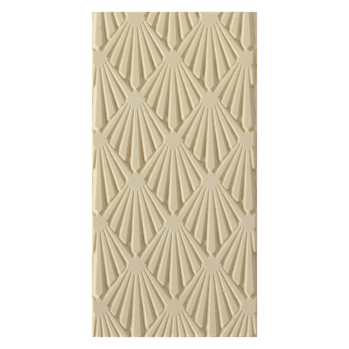 Texture Tile - Deco Diamond. Beige Texture Tiles are flexible, washable and can be used with any soft clay. Spritz with CoolSlip or dust on Dry Powder Release for stick-free impressions when using metal clay and polymer clay.