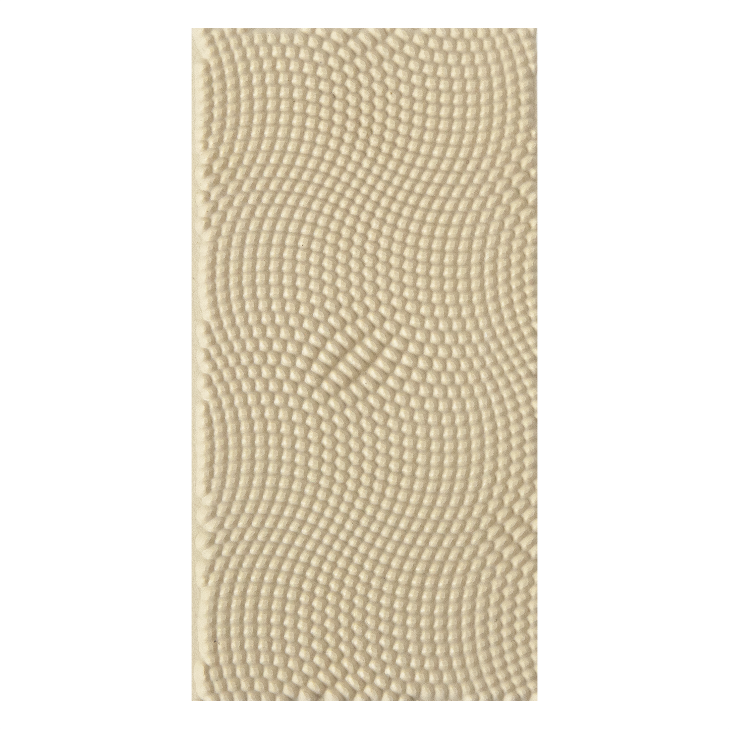 Texture Tile - Psychedelic. Beige Texture Tiles are flexible, washable and can be used with any soft clay. Spritz with CoolSlip or dust on Dry Powder Release for stick-free impressions when using metal clay and polymer clay.