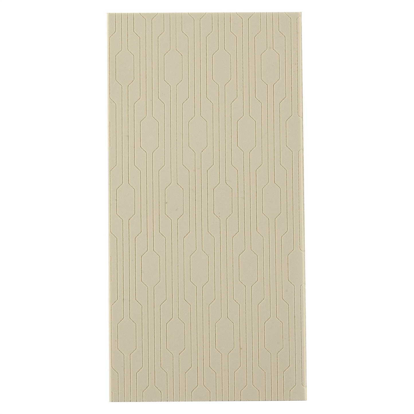 Texture Tile - Interlocking Fineline. Beige Texture Tiles are flexible, washable and can be used with any soft clay. Spritz with CoolSlip or dust on Dry Powder Release for stick-free impressions when using metal clay and polymer clay.