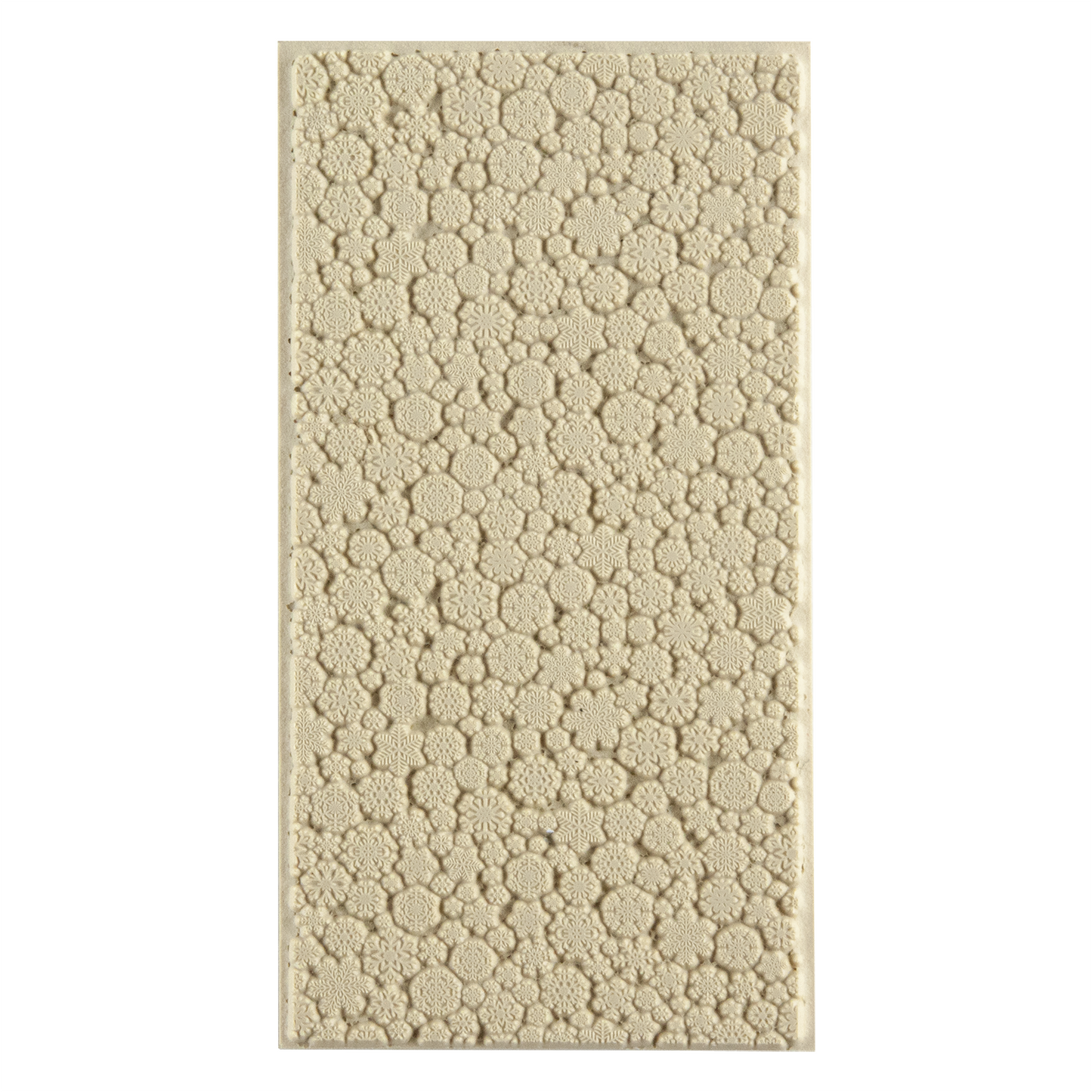 Texture Tile - Snow Day
First picture shown is the texture in clay.
Texture Tiles are flexible, washable and can be used with any soft clay. Spritz with CoolSlip or dust on Dry Powder Release for stick-free impressions when using metal clay and polymer clay.