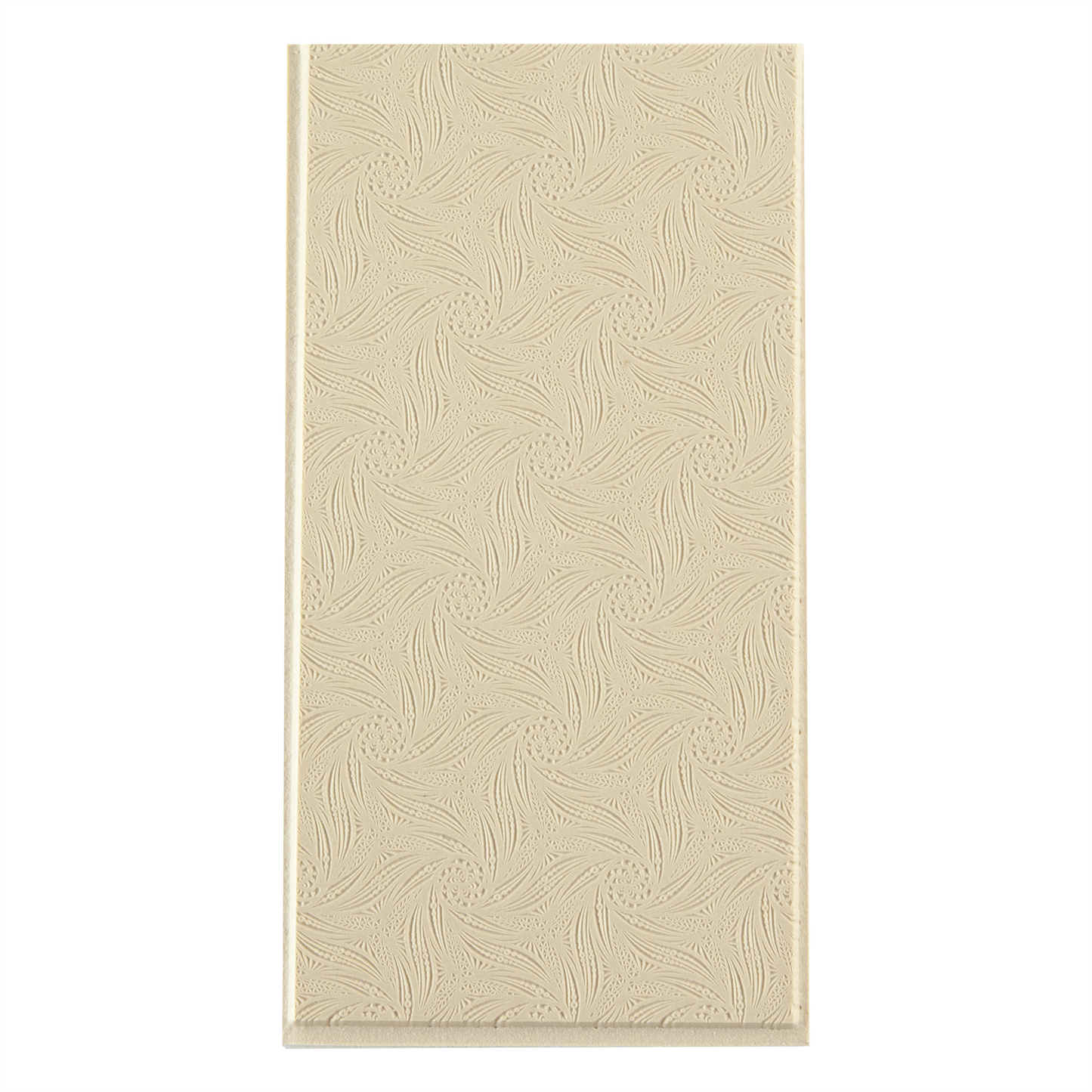 Texture Tile - Vortex Jungle. Beige Texture Tiles are flexible, washable and can be used with any soft clay. Spritz with CoolSlip or dust on Dry Powder Release for stick-free impressions when using metal clay and polymer clay.