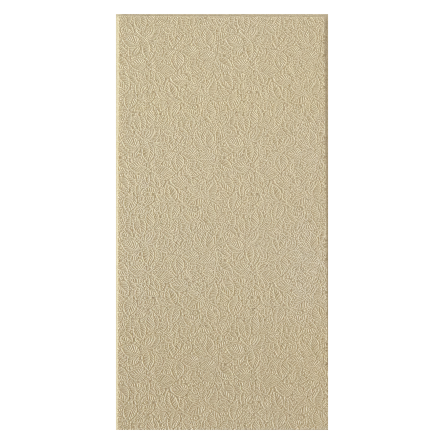 Texture Tile - Soft Foliage. Beige Texture Tiles are flexible, washable and can be used with any soft clay. Spritz with CoolSlip or dust on Dry Powder Release for stick-free impressions when using metal clay and polymer clay.