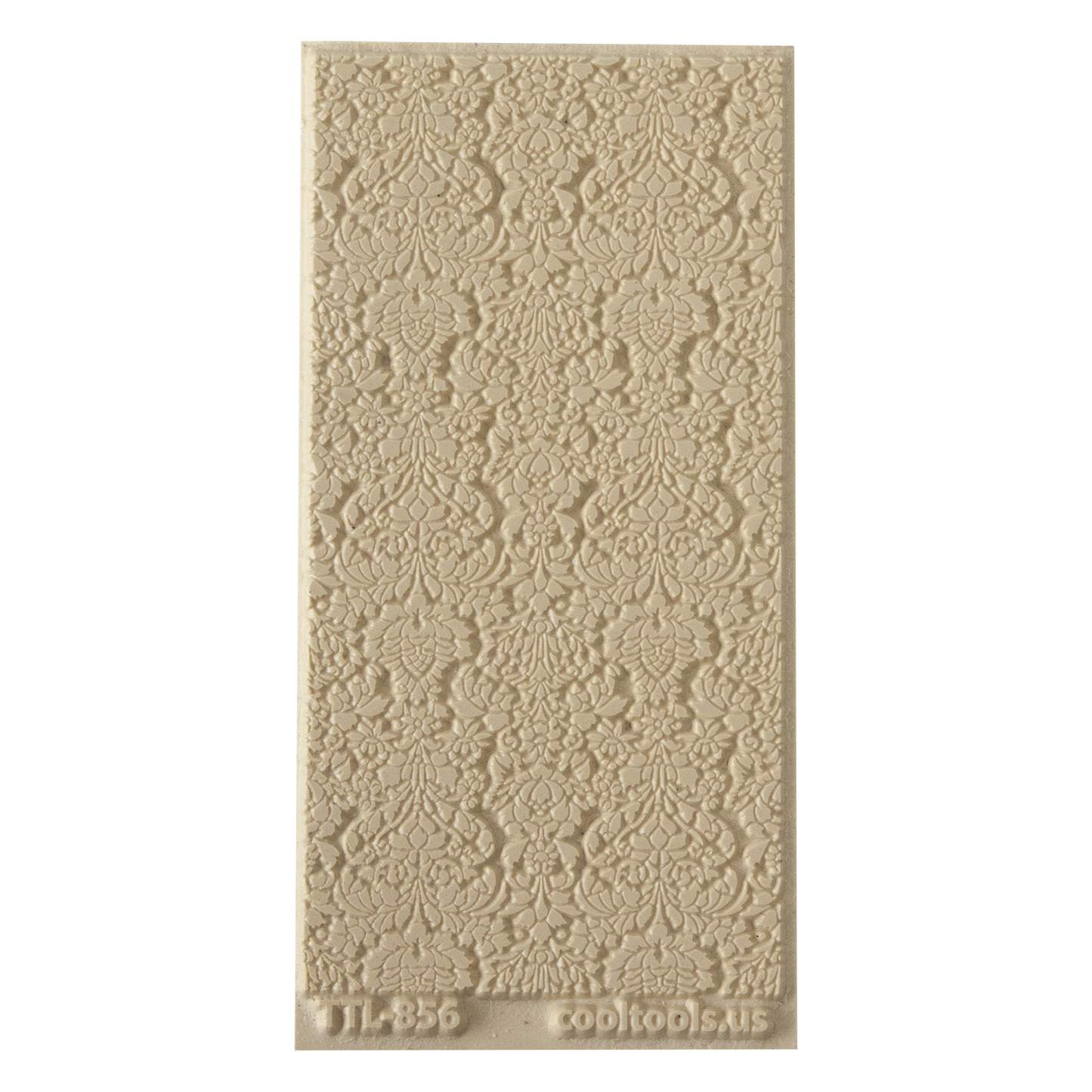 Texture Tile - Victorian Wallpaper. Beige Texture Tiles are flexible, washable and can be used with any soft clay. Spritz with CoolSlip or dust on Dry Powder Release for stick-free impressions when using metal clay and polymer clay.