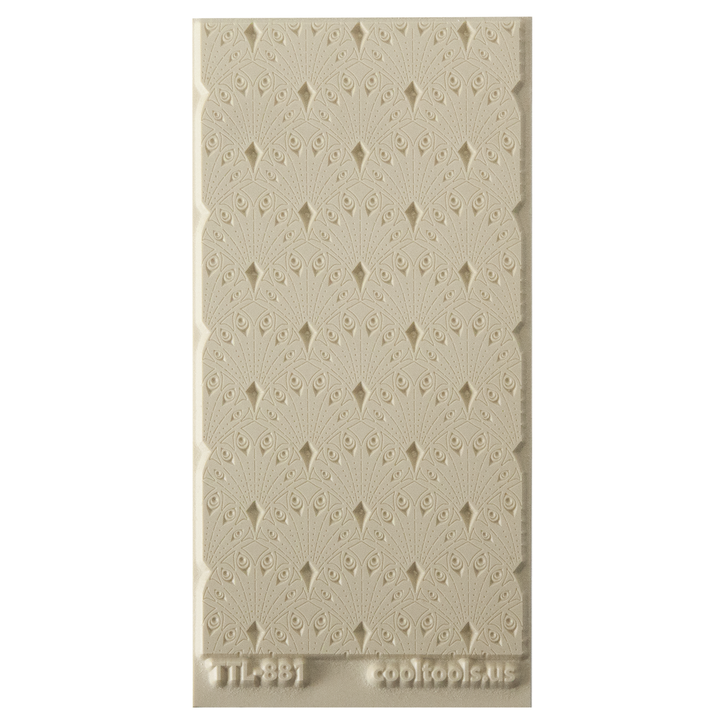 Texture Tile - Deco Drops. Beige Texture Tiles are flexible, washable and can be used with any soft clay. Spritz with CoolSlip or dust on Dry Powder Release for stick-free impressions when using metal clay and polymer clay.