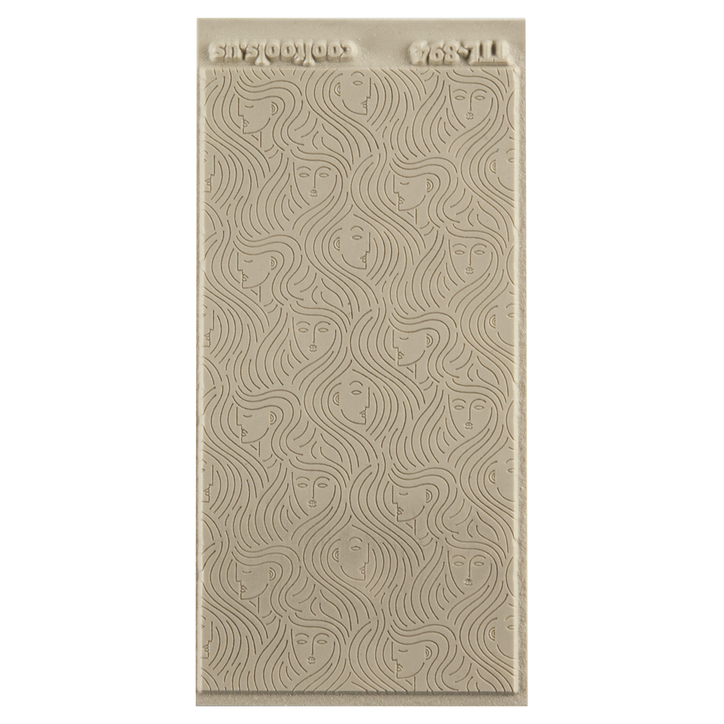 Texture Tile - In the Wind Embossed. Beige Texture Tiles are flexible, washable and can be used with any soft clay. Spritz with CoolSlip or dust on Dry Powder Release for stick-free impressions when using metal clay and polymer clay.