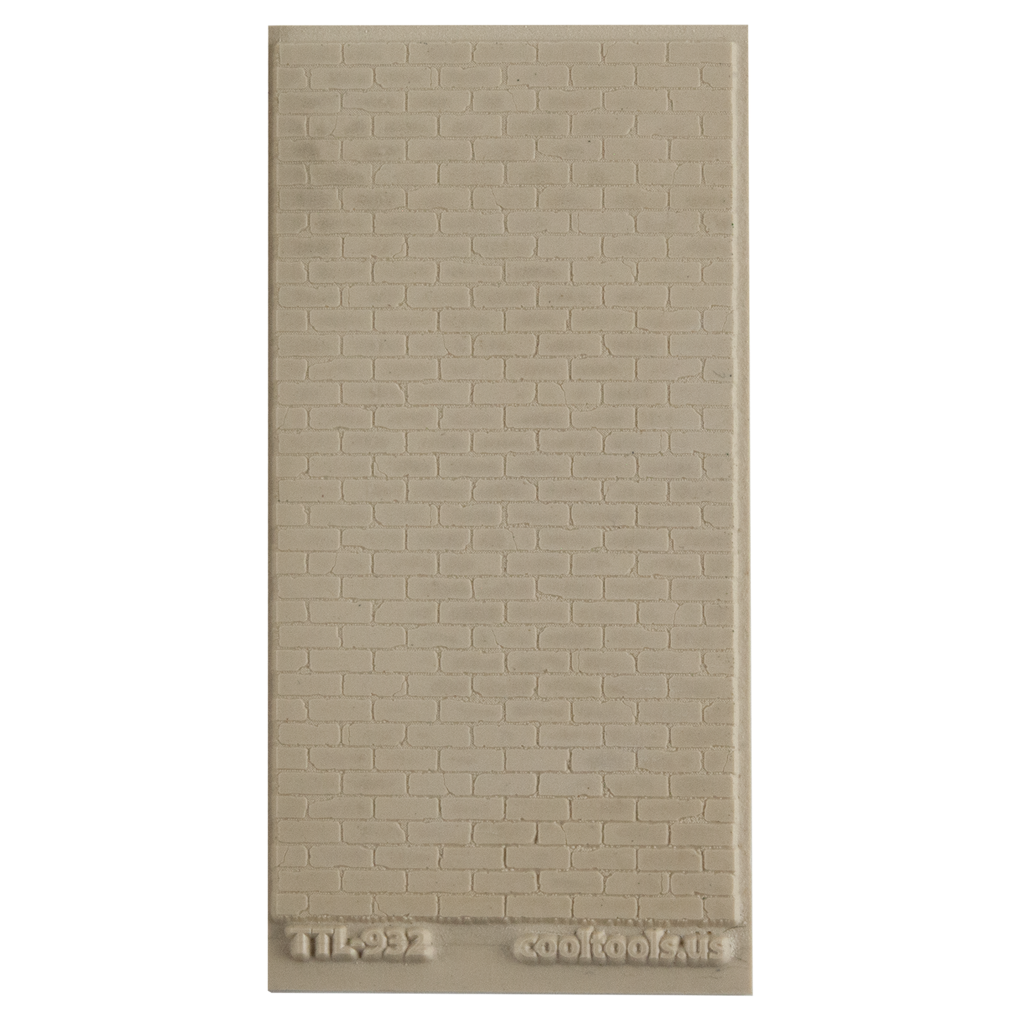 Texture Tile - Brick Wall. Beige Texture Tiles are flexible, washable and can be used with any soft clay. Spritz with CoolSlip or dust on Dry Powder Release for stick-free impressions when using metal clay and polymer clay.