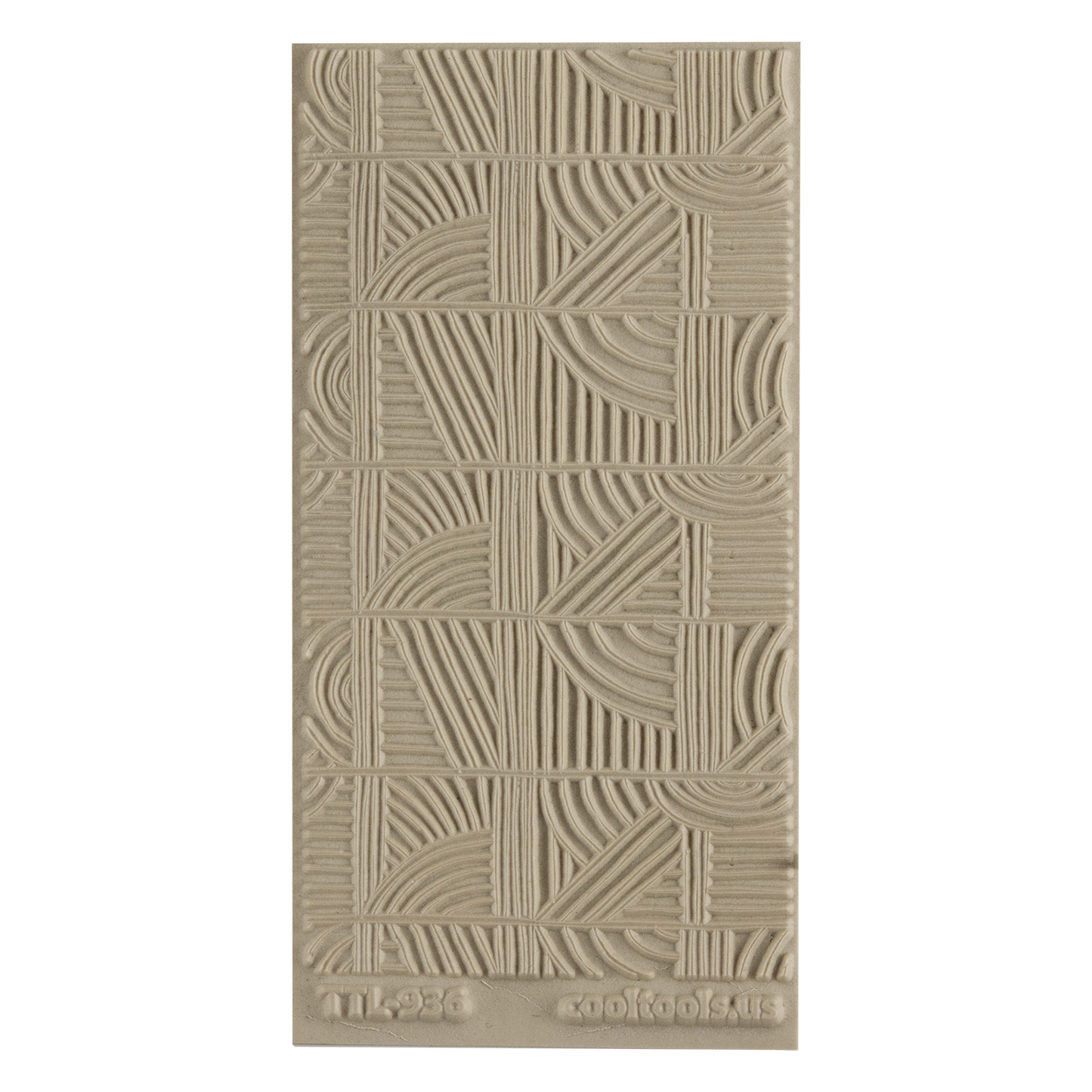 Texture Tile - Line Doodles. Beige Texture Tiles are flexible, washable and can be used with any soft clay. Spritz with CoolSlip or dust on Dry Powder Release for stick-free impressions when using metal clay and polymer clay.