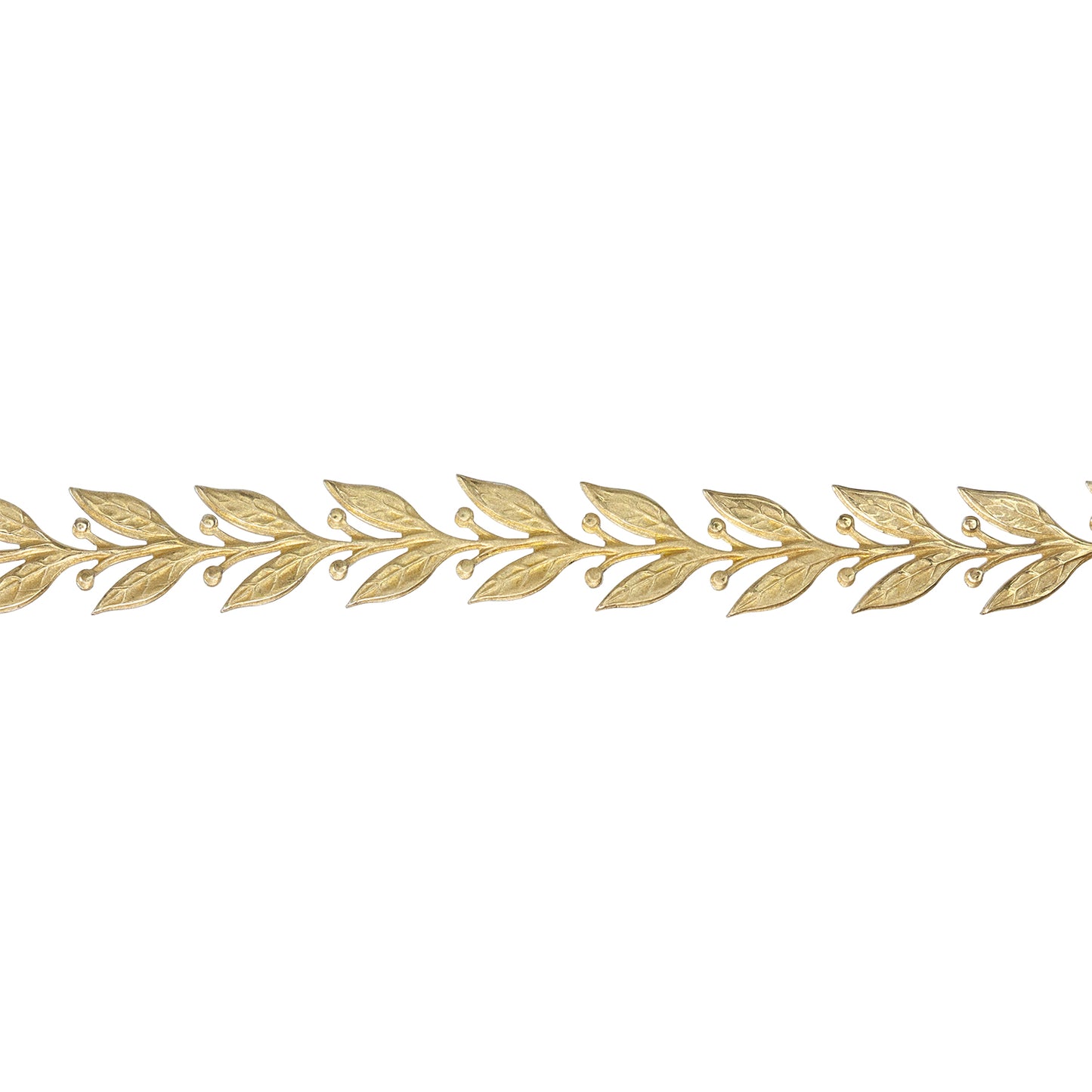 Patterned Wire - Brass - Leaves #5 22 gauge Dead Soft - 6" Min