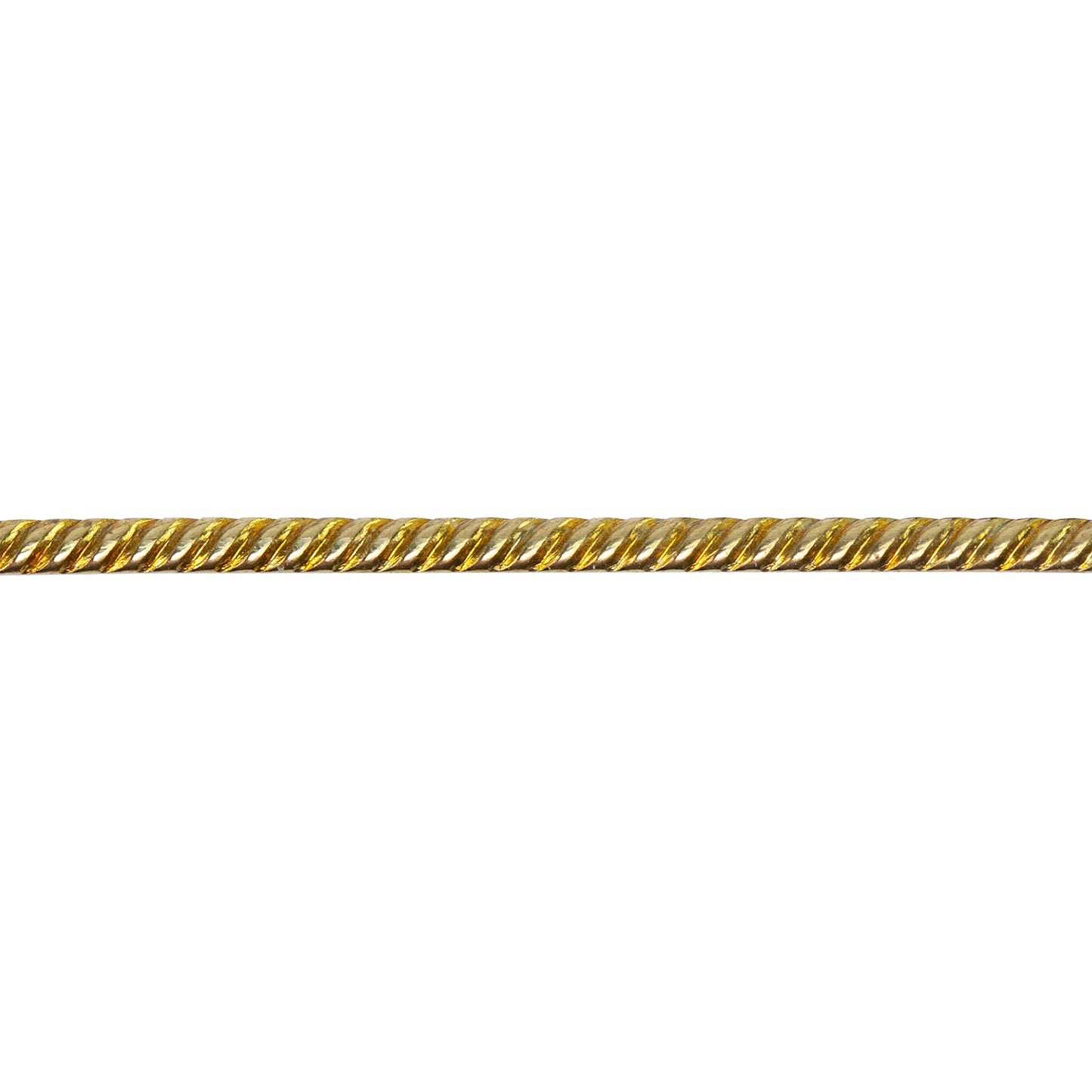 Patterned Wire - Brass - Rope #1 18 gauge Dead Soft - 6" Min