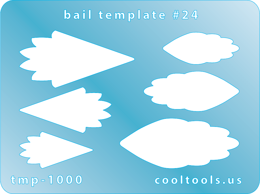 blue plastic Bail Template #24