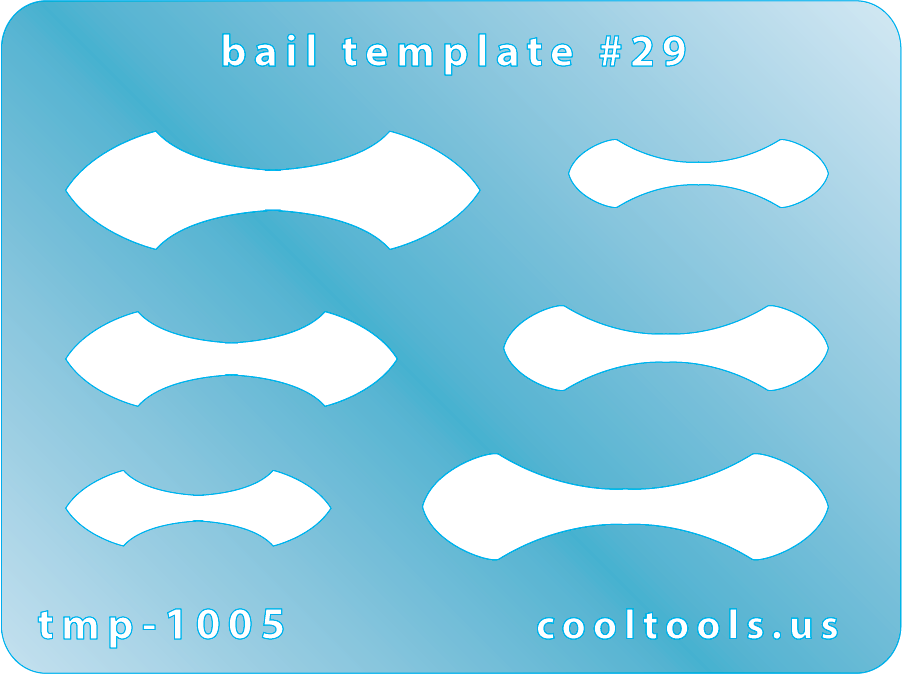blue plastic Bail Template #29