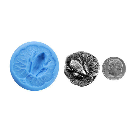 Ready Mold - Lilypad Lounge Blue Ready Mold, Silver Sample with Dime