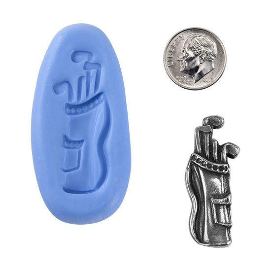 Ready Mold - On The Green Blue Ready Mold, Silver Sample with Dime