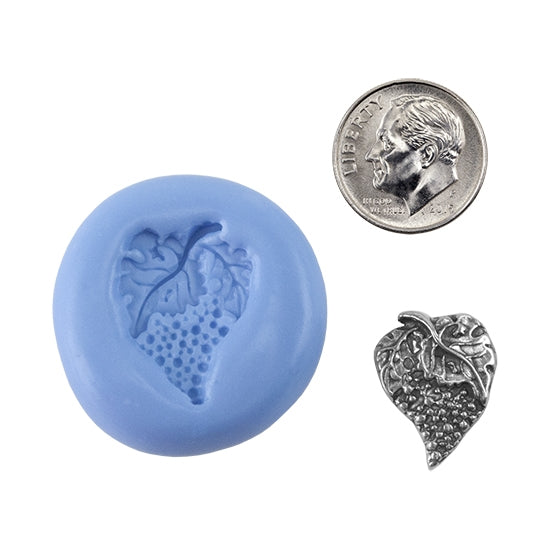 Ready Mold - Off the Vine Blue Ready Mold, Silver Sample with Dime