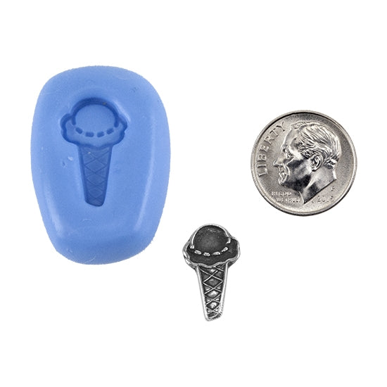 Ready Mold - Flavor of the Day Blue Ready Mold, Silver Sample with Dime