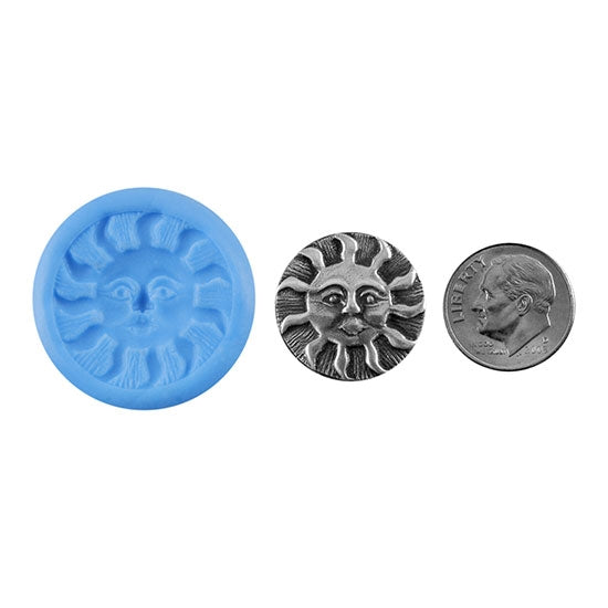 Ready Mold - Desert Sun Blue Ready Mold, Silver Sample with Dime
