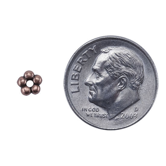 Copper Plate Beaded Heishi - 4.5mm Pkg/10 - Cool Tools