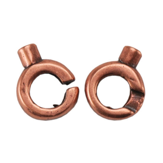 Copper Plate Hook & Eye Clasp - Slip Lock Small Mini - 1 Set - Cool Tools